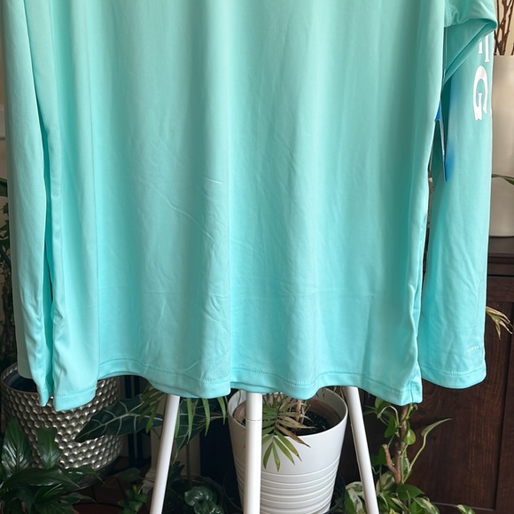 ❤️Columbia Women’s PFG Tidal Tee ll Long Sleeve-Gullfoss Green, White Lo… - Picture 10 of 16